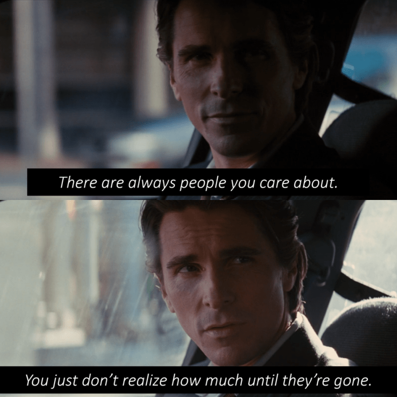 …until they’re gone.