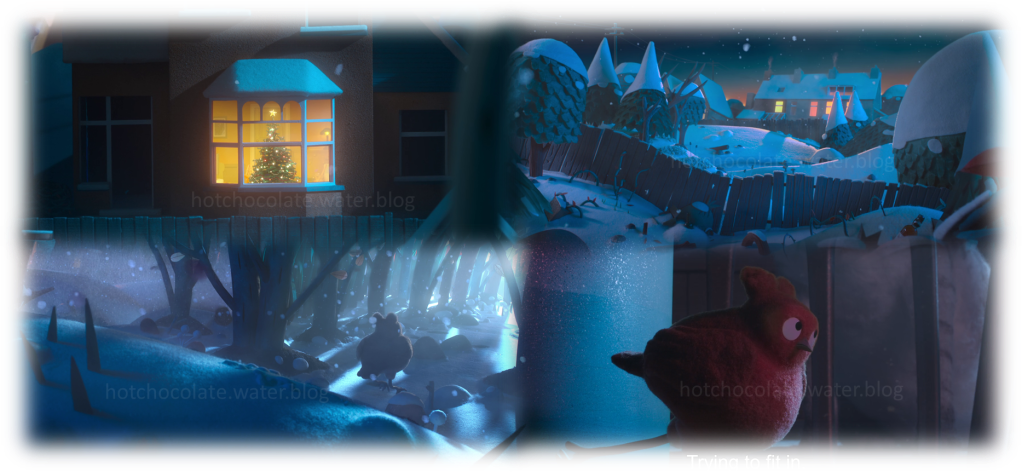 4 stills from the film - Robin Robin