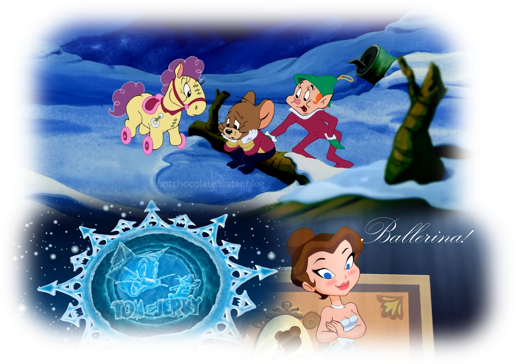 3 stills from the film - Tom & Jerry: A Nutcracker Tale